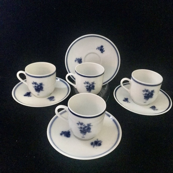 Vintage Mosa Maastricht 4 Tea Cup / Saucer Set - Picture 2 of 14